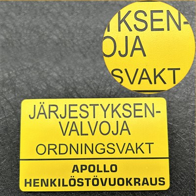 Engraved Plastic Name Badges with Pin